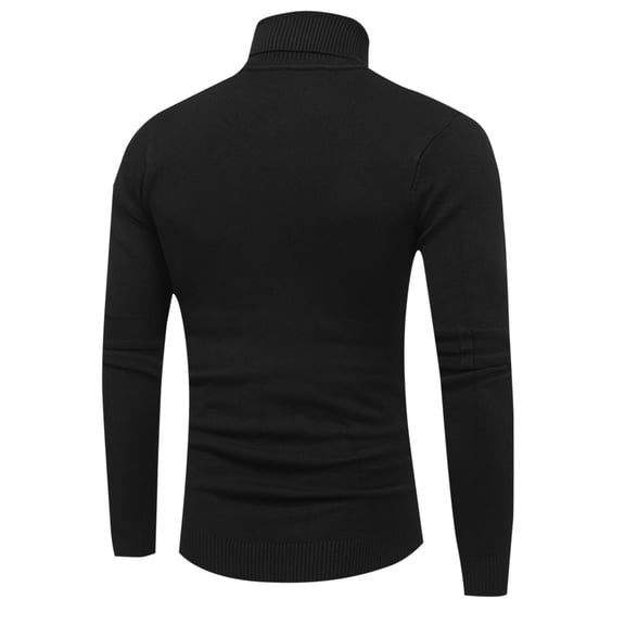 RMGVDSD Mens Ribbed Slim Fit Knitted Pullover Casual Turtleneck Sweaters Men's Autumn Winter Solid Color Long Sleeve High Neck Sweater Tops Fall Knit Sweaters