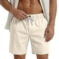 thumbnail image 1 of RMGVDSD Mens Shorts Lightweight Casual Beach Shorts For Summer Comfort Relaxed Fit Shorts With Adjustable Drawstring And Side Pockets Casual Sweat Shorts, 1 of 5