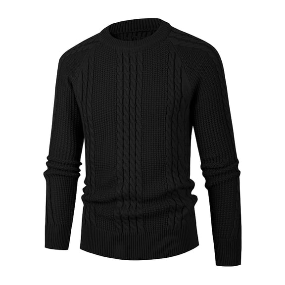 RMGVDSD Mens Sweaters Autumn Winter Warm Long Sleeve Knitted Pullover Sweaters Solid Color Comfortable Soft Sweater Pullover Top Soft Pullover Sweater