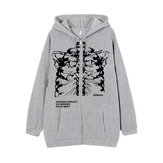 RMGVDSD Mens Zip Up Hoodie Jacket Men's Hoodies Sweatshirts Skeleton Halloween Zip Up Hoodies For Men Casual Loose Fit Hooded Jackets Autumn Winter Versatile Dailywear XXL