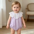 thumbnail image 1 of RMGVDSD Newborn Baby Girl Clothes Sleeveless Bubble Romper, Newborn Infant Bodysuit Playsuit Snap Crotch Baby Onesie Fashion Clothes, 1 of 8