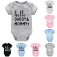 thumbnail image 1 of RMGVDSD Baby Onesies Bodysuits Boys Girls Short Sleeve Letter Print Romper Bodysuit Soft Cute Summer Clothes 18-24 Months, 1 of 3