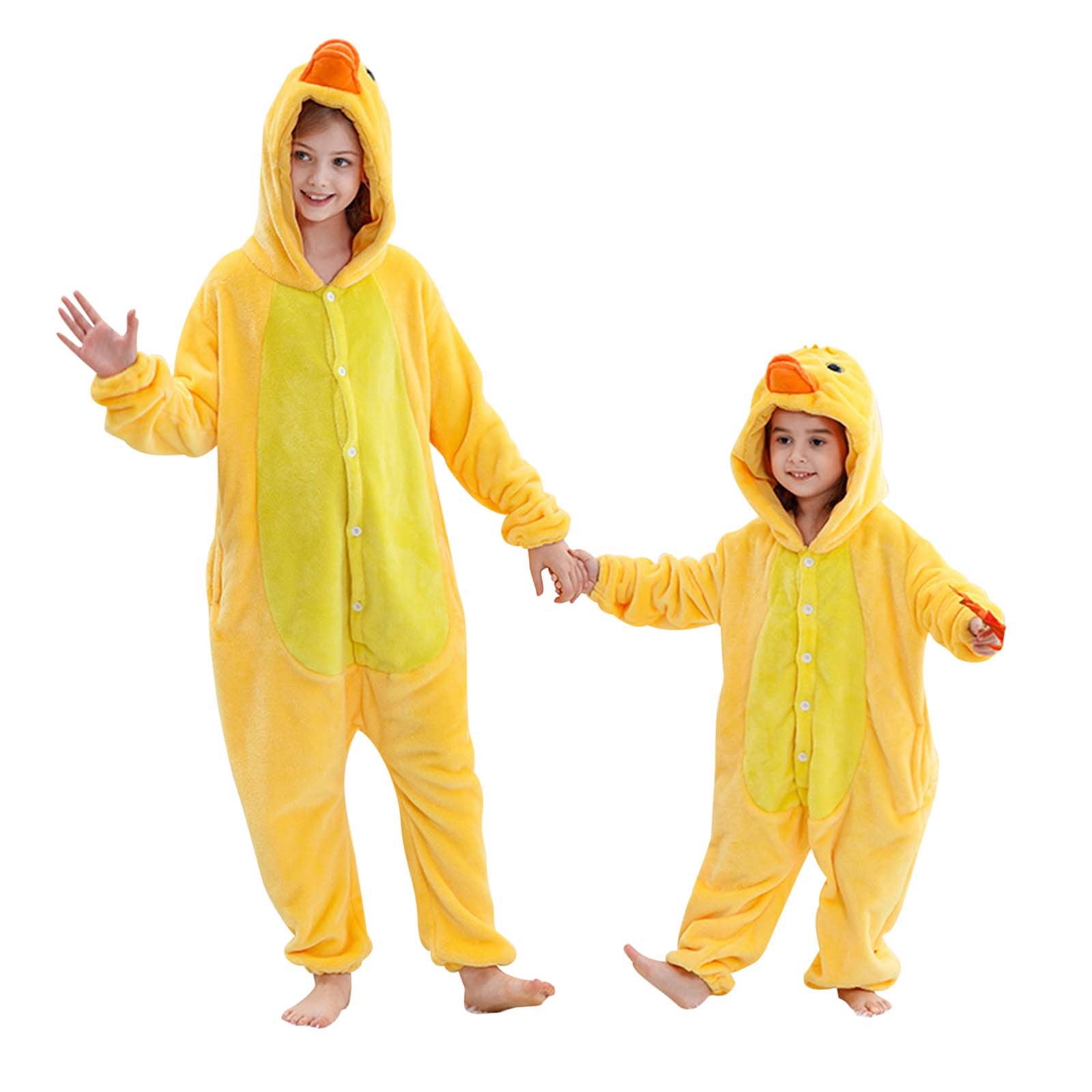 RMGVDSD Onesie Kids Animal Pajamas for Boys Girls Kids Warm Hooded Jumpsuit Pajamas Coat Children Sleepwear Cute Sweatshirt Romper