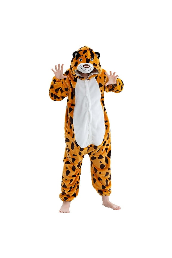 Onesie Kids Animal Pajamas for Boys Girls Kids Warm Hooded Jumpsuit Pajamas Coat Children Sleepwear Soft Romper Basic One Piece Outfits