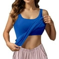 thumbnail image 1 of RMGVDSD Soft Tank Top for Women Women's Seamless Bralette Tank Top With Built In Cups Going Out Crop Top, 1 of 8