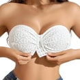 thumbnail image 1 of RMGVDSD Sports Bras for Women Front Closure Strapless Bras For Women Lace Bandeau Bra Wireless Tube Top Bralette Everyday Bras Full Coverage Bralette, 1 of 9