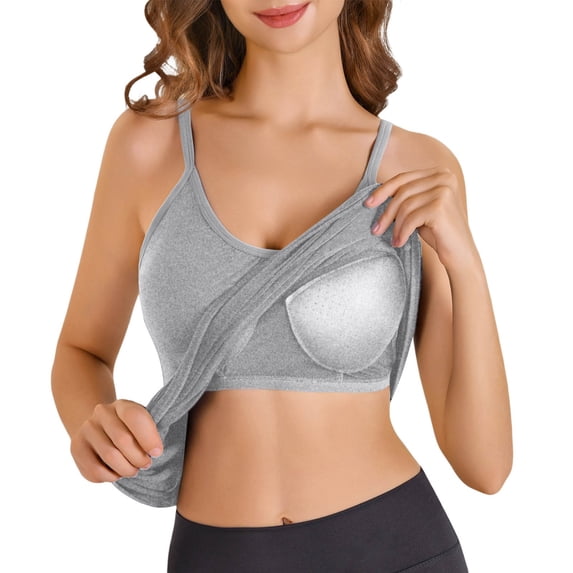 RMGVDSD Summer Tank Tops For Women Camisole For Women Built In Bra Tank Tops Plus Size Flowy Adjustable Spaghetti Strap Tanks Pleated Loose Vest Versatile Tees