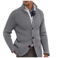 thumbnail image 1 of RMGVDSD Sweater Coat For Men Cardigans Sweaters Stylish Comfortable Knitwear Layering Long Sleeve Men Sweater Jacket Casual Outings Wear Basic Knit Sweater, 1 of 4