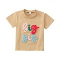 thumbnail image 1 of RMGVDSD T Shirts for Toddler Girls Summer Casual Big Sis Letter Prints T-Shirt Baby Girls Shirts Kids Short Sleeve Tshirts Holidays Tops 18-24 Months, 1 of 8
