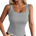 thumbnail image 1 of RMGVDSD Tank Tops For Women Lace Trim Camisole Built In Bra Sleeveless Tank Top U Neck Casual Layering Shirt For Spring Fall Comfort Camisoles, 1 of 5