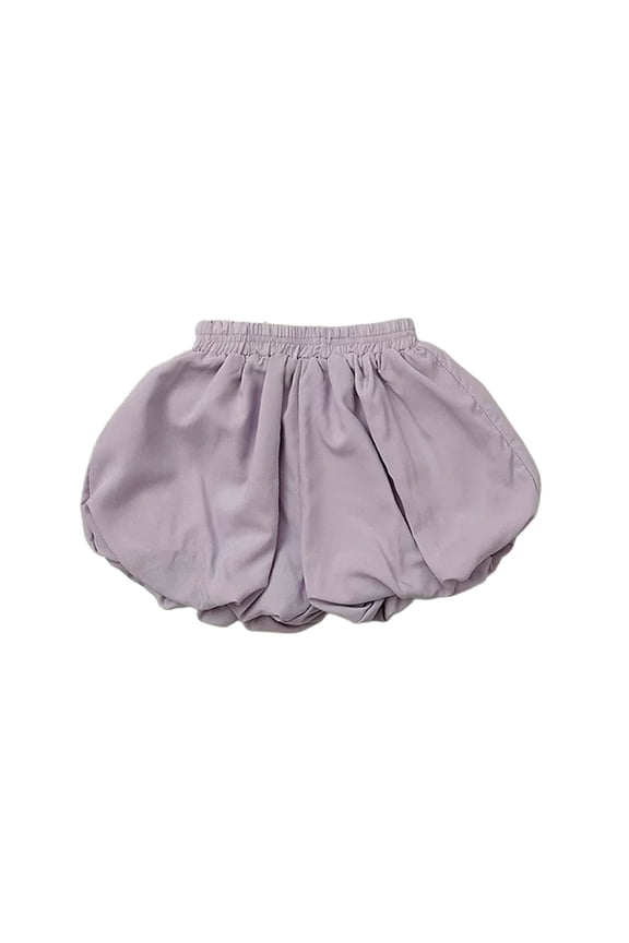 Toddler Baby Girls Summer Shorts Casual Elastic Waist Bottoms Solid Color Breathable Comfortable Outdoor Play Short Pants For Baby Girls 18-24 Months