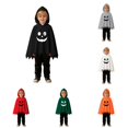 thumbnail image 1 of RMGVDSD Toddler Boys Halloween Costume Ghost Face Print Poncho Cape Hooded Tops With Long Pants Holiday Party Dress Up Outfit For Kids 6-9 Months, 1 of 9