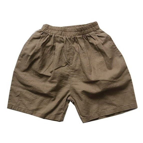 RMGVDSD Toddler Boys Shorts Summer Casual Elastic Waist Shorts Vintage Versatile Little Boys Beach Shorts Bottoms for 3-4 Years