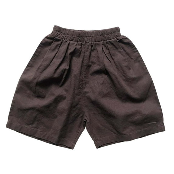 RMGVDSD Toddler Boys Shorts Summer Casual Elastic Waist Shorts Vintage Versatile Little Boys Beach Shorts Bottoms for 4-5 Years