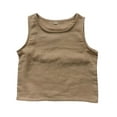 thumbnail image 1 of RMGVDSD Toddler Boys Summer Sleeveless Linen Tank Top Kids Lightweight Breathable Casual Basic Tee Shirt Tank Tops Boys Tee Shirt Tshirt for 2-3 Years, 1 of 4