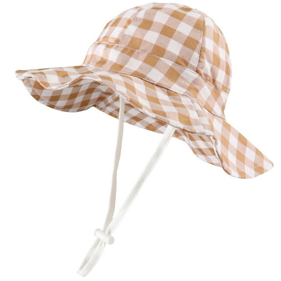 RMGVDSD Toddler Bucket Sun Hats Baby Girl Sun Hat Outdoor Adjustable Toddler Beach Hat With Wide Brim Kids Bucket Hats Sun Protective Bucket Hat 2-4 Years
