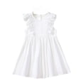 thumbnail image 1 of RMGVDSD Toddler Girl Dresses Girls Summer Casual Dress Cute Ruffle Sleeve Sundress Children Daily Wear Solid Color School Dresses 3-4 Years, 1 of 3