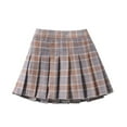 thumbnail image 1 of RMGVDSD Toddler Girls Plaid Skirt Girls A-Line Skirts Kids School Uniform Pleated Skirt Casual Tennis Skirt For Children Fashion Mini Skirts Vintage Casual 12-24 Months, 1 of 3