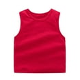 thumbnail image 1 of RMGVDSD Toddler Girls Tank Tops Little Girls Dance Tank Top Solid Color Sleeveless Undershirt Tank Tops Basic Shirts For Girls Kids Sports Top 18-24 Months, 1 of 2