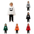 thumbnail image 1 of RMGVDSD Toddler Kids Baby Boys Clothes Halloween Ghost Poncho Cape Hooded Top Long Pants 2Pcs Holiday Party Fancy Dress Up Outfit Kids Boy Clothes, 1 of 9