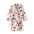 thumbnail image 1 of RMGVDSD Toddler Kids Baby Boys Girls Bathrobes Cute Print Soft Robes Fall Winter Flannel Night-Robe Sleepwear Robe Loungewear 3-4 Years, 1 of 4