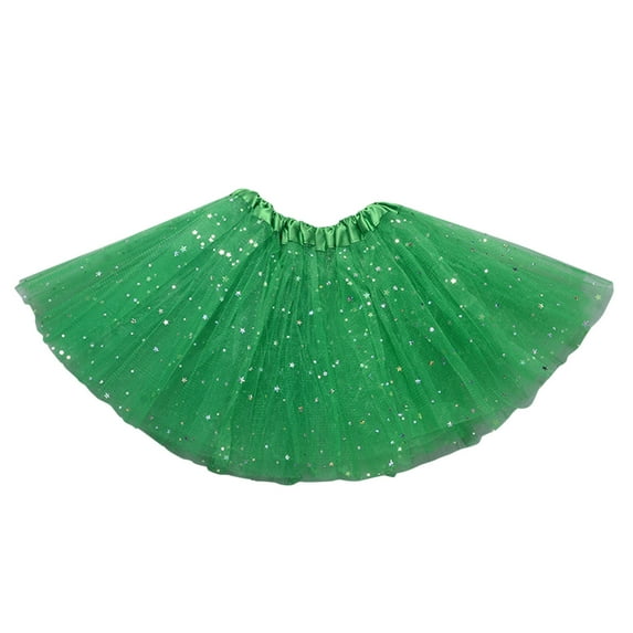 RMGVDSD Toddler Kids Baby Girls Skirts Layered Star Sequins Tutu Skirt Tulle Princess Ballet Dance Outfits Fashion Versatile 2-8 Years