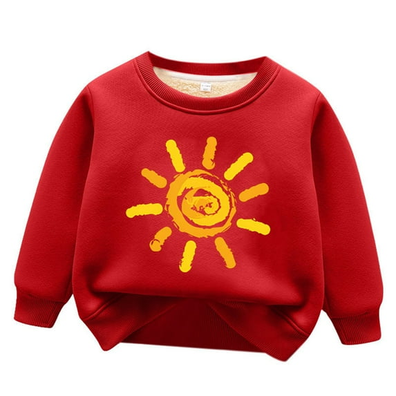 RMGVDSD Toddler Kids Boy Girl Crewneck Sweatshirt Long Sleeve Solid Color Pullover Top Casual Spring Fall Clothes Casual Soft Pullover Tops