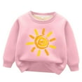 thumbnail image 1 of RMGVDSD Toddler Kids Boy Girl Crewneck Sweatshirt Long Sleeve Solid Color Pullover Top Casual Spring Fall Clothes Fashion Sweatshirt for School, 1 of 3