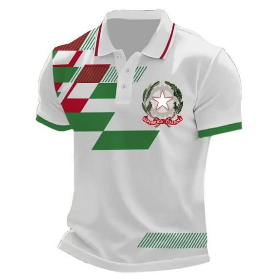 RMGVDSD Trendy Mens Shirts Casual Short Sleeve Printed Button Collared Golf Shirts For Men Loose Fit Golf Shirt Versatile Tops Fashion Athletic Shirts