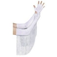 thumbnail image 1 of RMGVDSD Trendy Women's Gloves Vintage Long Opera Pageant Gloves 1920S Fringe Fingerless Gloves Elbow Gloves For Party Wedding, 1 of 4
