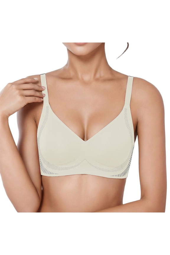 Tshirt Bras for Women Seamless Comfort Bra Non Padded Wirefree Bralette Push Up Brassiere For Small Chest Everyday T-Shirt Bras Tshirt Bralettes