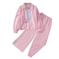 thumbnail image 1 of RMGVDSD Tween Girls Clothes Button Down Long Sleeve Striped Shirts Tops And Pants 2Pcs Outfits Children Stylish Spring Fall Clothing Set 8-9 Years, 1 of 3