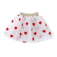thumbnail image 1 of RMGVDSD Valentine's Day Toddler Kids Baby Girls Tutu Skirt Heart Embroidery Mesh Ballet Tutu Skirts Dancing Princess Skirt Casual, 1 of 5