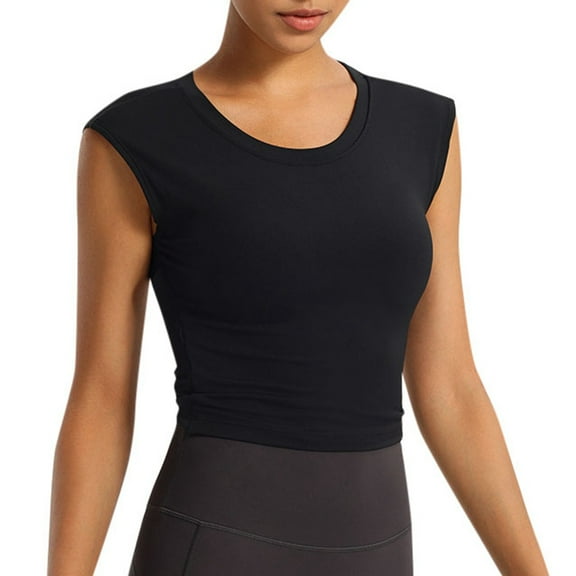 RMGVDSD Women Sequin Tank Tops Women's Solid Color Sleeveless Tank Tops Outdoor And Home Casual Running Athletic Loose Fit Yoga Tops Workout Yoga Tanks