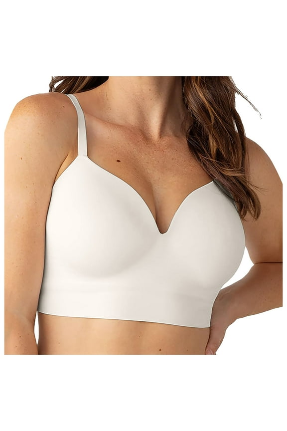 Women's Comfy Bras Bras For Women No Underwire Wireless Seamless Padded Bralettes Full Coverage Criss Cross Bra With Support Tshirt Brassiere
