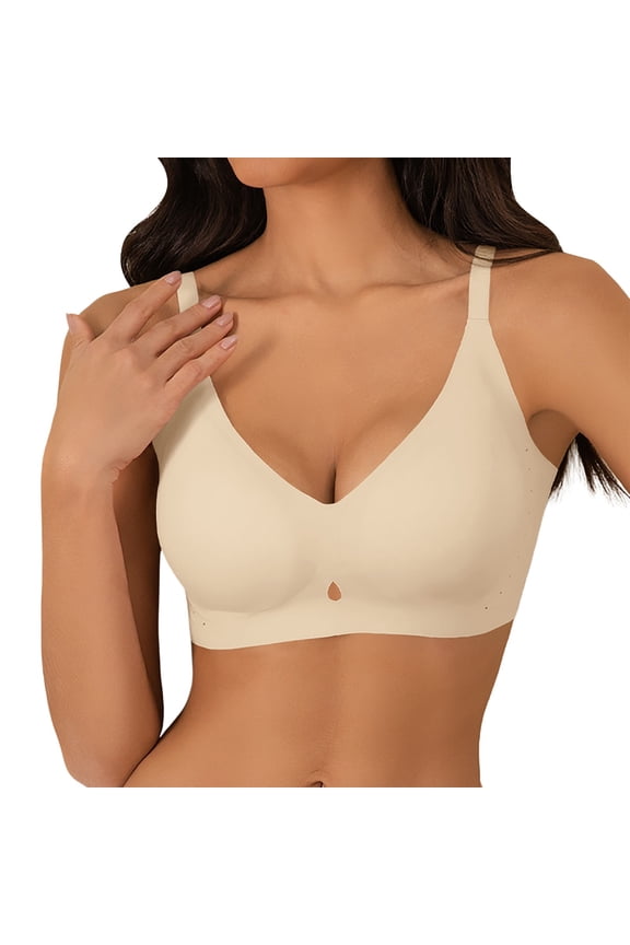 Women's Comfy Bras Supportive Seamless Bralette Lift Push Up Non Padded Wire Comfort Bra Thin Breathable Soft Brassieres Lightly Comfort Bra
