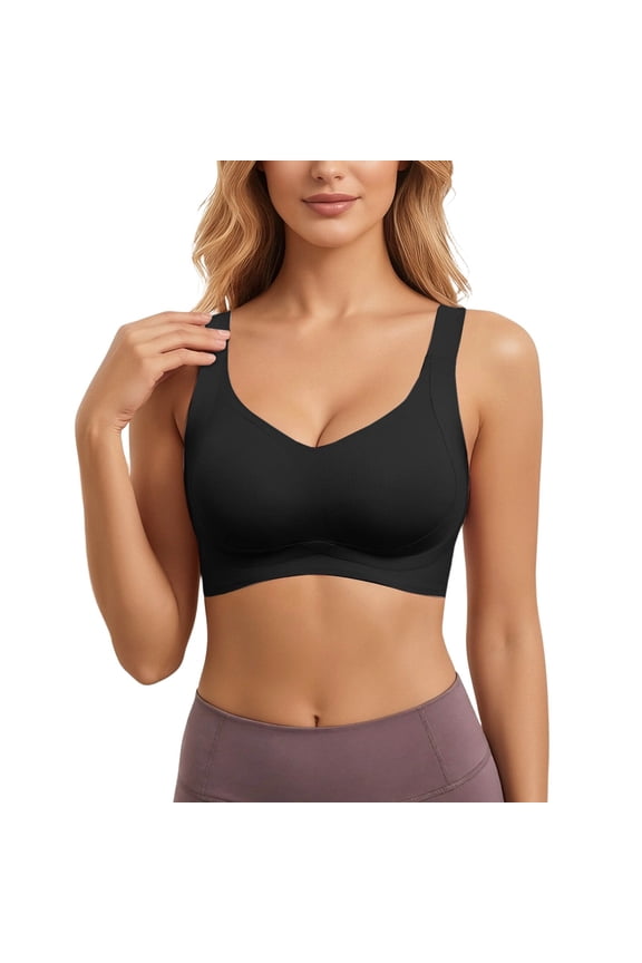 Women's Comfy Bras Wireless Seamless Bras Unlined Soft Support Comfortable Bra Breathable Full Coverage Womens Bralettes Comfy Everyday Bras