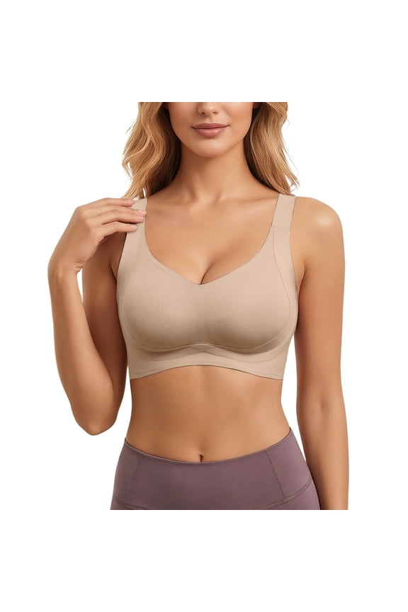 Women's Comfy Bras Wireless Seamless Bras Unlined Soft Support Comfortable Bra Breathable Full Coverage Womens Bralettes Soft Brassieres