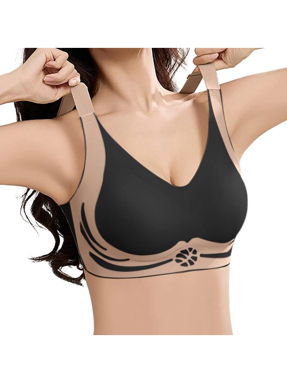 Women's Full Coverage Bra Women's Seamless Push Up Sag Underwire Bra Comfortable Close Breast Sports Bra Full Coverage Comfort Bra