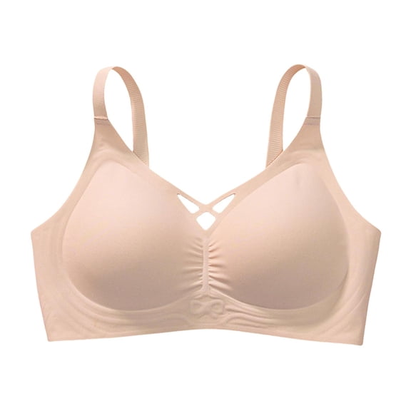 RMGVDSD Women's Full Figure Bras Womens Seamless Bra No Underwire Comfort Push Up Bras Soft Wireless Bralette Yoga Sports Bras Push Up Comfort Bras