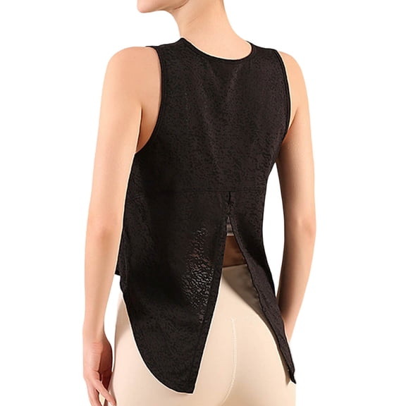 RMGVDSD Women's Going Out Tops Workout Tops For Women Summer Sleeveless Round Neck Tank Top Loose Fit Breathable Athletic Gym Yoga Shirts Trendy Summer Tops