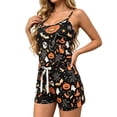 thumbnail image 1 of RMGVDSD Women's Halloween Ghost Pumpkin Print Cami Pajama Sets, Sleeveless Soft Tank Top and Shorts Sleepwear Set, Halloween Pajamas Holiday Nightwear, 1 of 5
