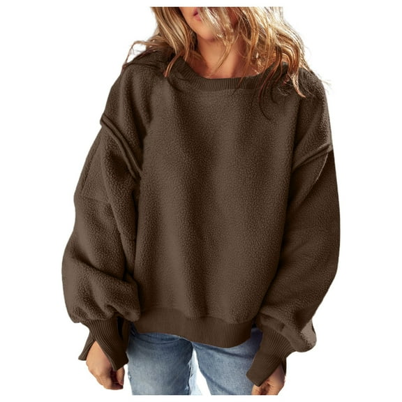 RMGVDSD Women's Oversized Sweatshirt Women Sweatshirts Casual Crewneck Long Sleeve Pullover Tops Loose Fit Soft Sweatshirt Fashion Clothes Fashion Pullover Tops