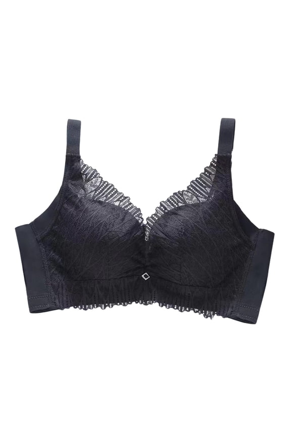 Women's Wireless Bras No Rims Hand Cups No Side Bone Adjustment Lace Small Chest Push Up Bra Push Up Bras Dailywear