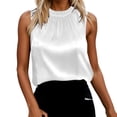 thumbnail image 1 of RMGVDSD Womens 2026 Summer Tank Tops Casual Women's Satin Tank Tops With Lace Trim Versatile Blouses Spring Stylish Sleeveless Shirts Fashion Clothing, 1 of 6