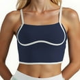 thumbnail image 1 of RMGVDSD Womens 2026 Summer Tank Tops Workout Tank Tops Square Neck Longline Sports Bra Support Crop Yoga Top Spaghetti Strap Built In Bras Blouses Shirts, 1 of 5