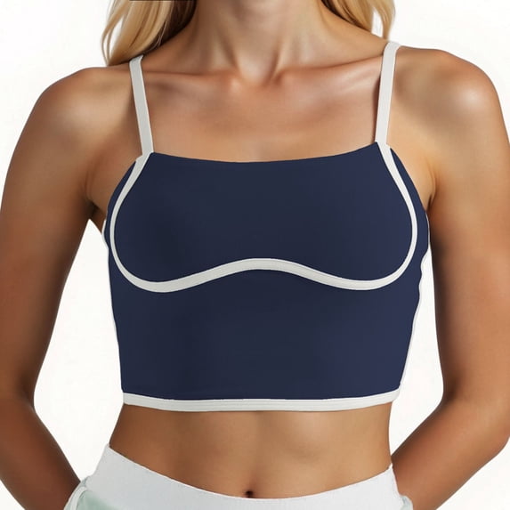 RMGVDSD Womens 2026 Summer Tank Tops Workout Tank Tops Square Neck Longline Sports Bra Support Crop Yoga Top Spaghetti Strap Built In Bras Blouses Shirts