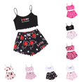 thumbnail image 1 of RMGVDSD Womens Cami Pajama Set Heart Printed Camisoles Sleepwear Sleeveless Crop Top and Shorts Set Soft Comfy Nightwear Women's Pajamas Set, 1 of 4