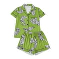 thumbnail image 1 of RMGVDSD Womens Pajamas Loungewear Pajamas For Women Set Summer 2 Piece Sleepwear Tiger Print Short Sleeve Shorts Set Loungewear Matching Pjs Comfy Jammies Sleepwear, 1 of 9