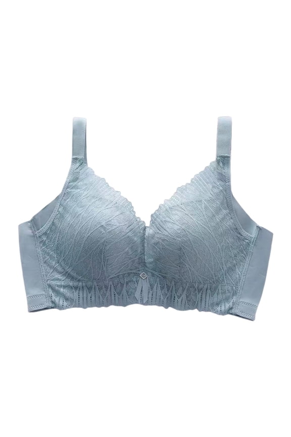 Womens Seamless Bra No Rims Hand Cups No Side Bone Adjustment Lace Small Chest Push Up Bra Full Coverage Bralette